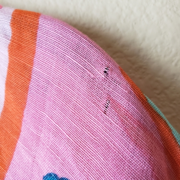 Spartina Swim Boho Embroidered Linen Blend Coverup One Size - Picture 4 of 4